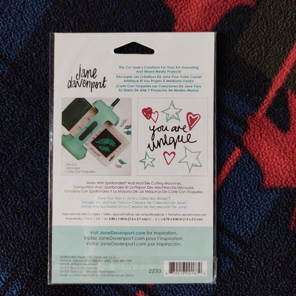 Jane Davenport 'You are Unique' Paper Cutting Set - Picture 2 of 3